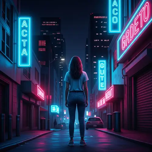 Neon Dreams: Realism in Urban Nightscapes