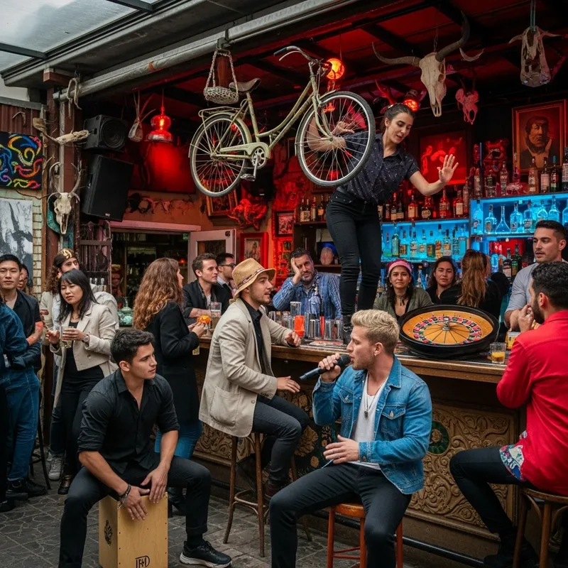 Eccentric Crowd & Bohemian Art Festival at Outdoor Bar