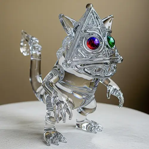 Shimmering Glass Pokemon - Imaginative Creature Design