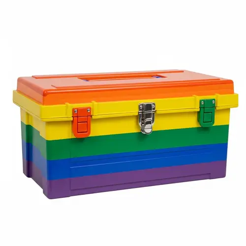 Colorful Toolbox: Symbolizing Neurodiversity & LGBTQ+ Support