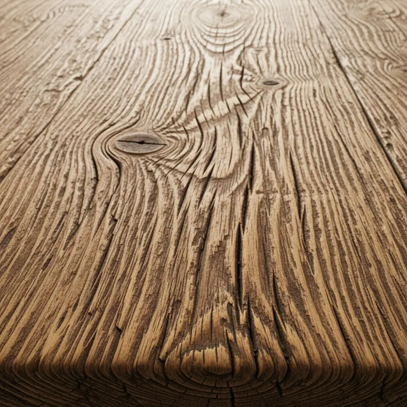 Warm Brown Wooden Table Surface | Detailed Grain Patterns