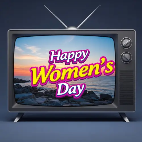 Happy Women's Day Celebration | Virtual TV with Nature Scene