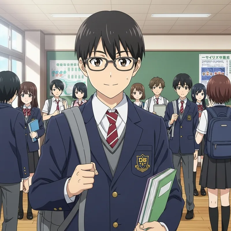 Energetic High School Boy with Engaging Persona