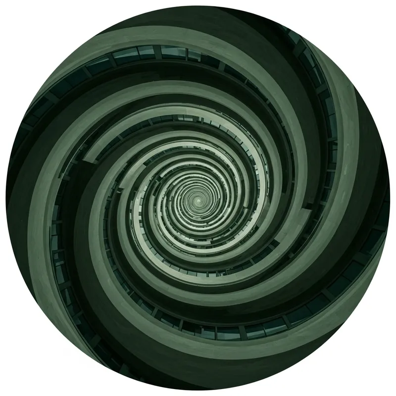 Organic Architecture Abstract Art - Dark Green Shades Organic Architecture Abstract Art - Dark Green Shades