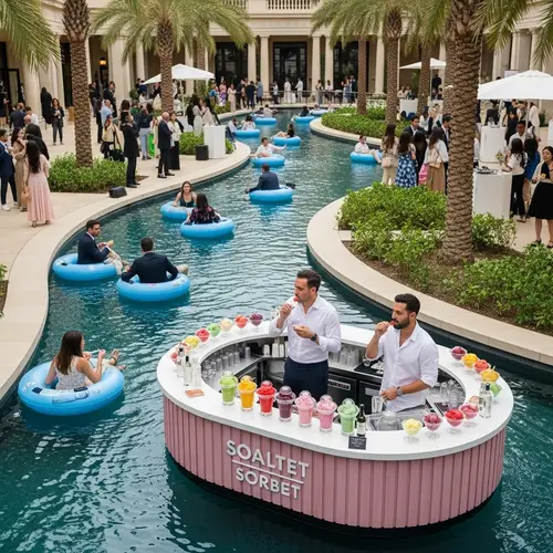 Luxury Sorbet Tasting Event by LVMH Group on Water