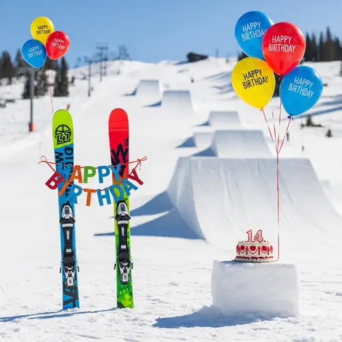 14th Birthday Twintip Freestyle Park Skiing Celebration