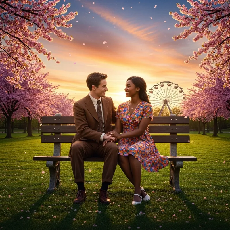 Heartwarming Love Story Movies: Romantic Sunset Scene