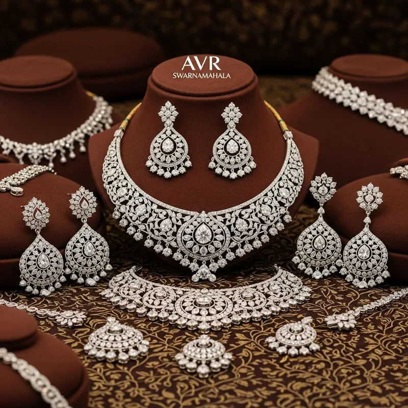 Exquisite Diamond Jewelry Collection by Avr Swarnamahala in Shalimar Exquisite Diamond Jewelry Collection by Avr Swarnamahala in Shalimar
