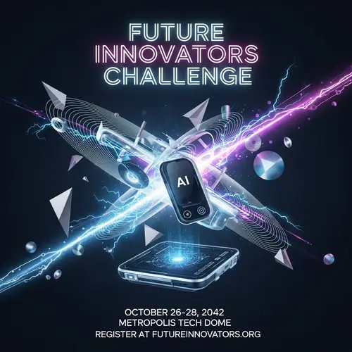 Futuristic Competition Poster Design | Innovative Technology