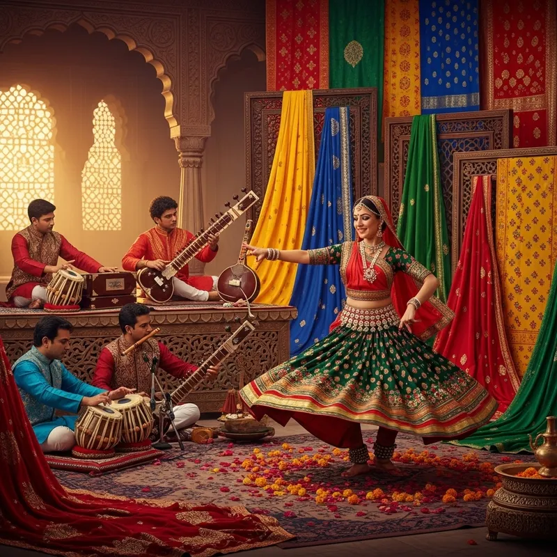 Vibrant Indian Tradition: Energetic Video with Cultural Scene