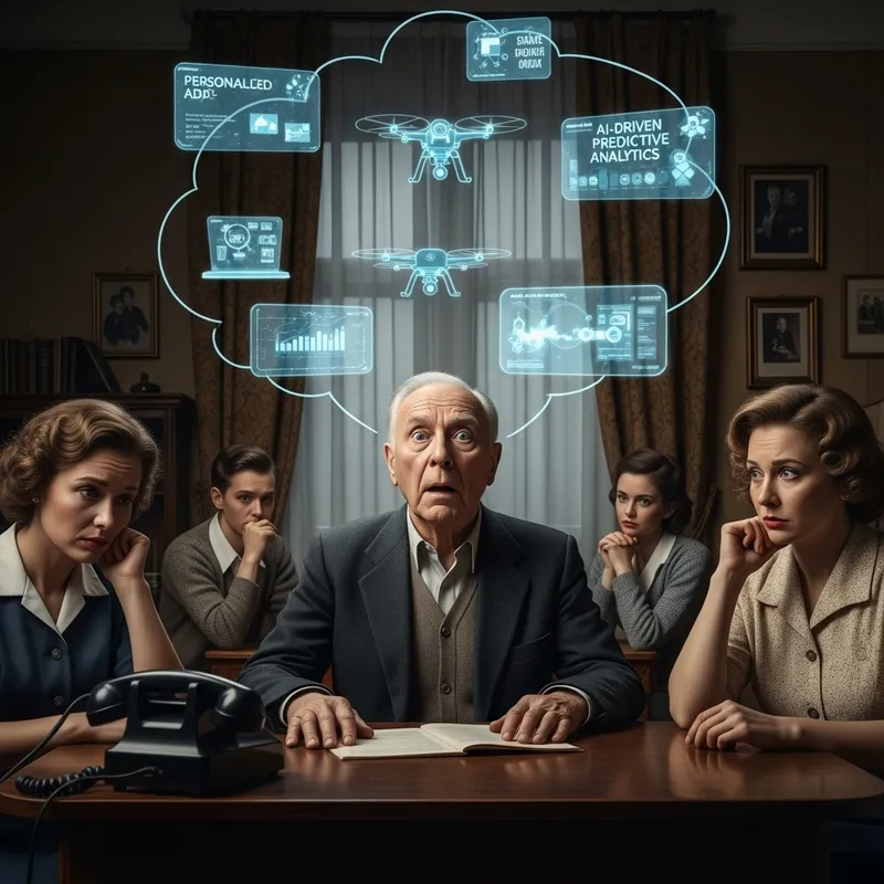 1950s Grandfather Shocked by Future AI Possibilities in Sales & Marketing
