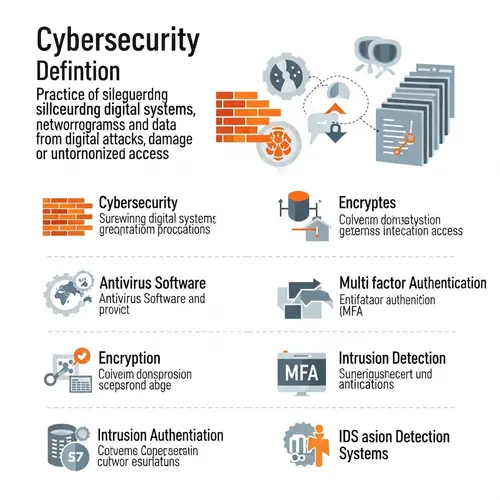 Comprehensive Cybersecurity Infographic Overview