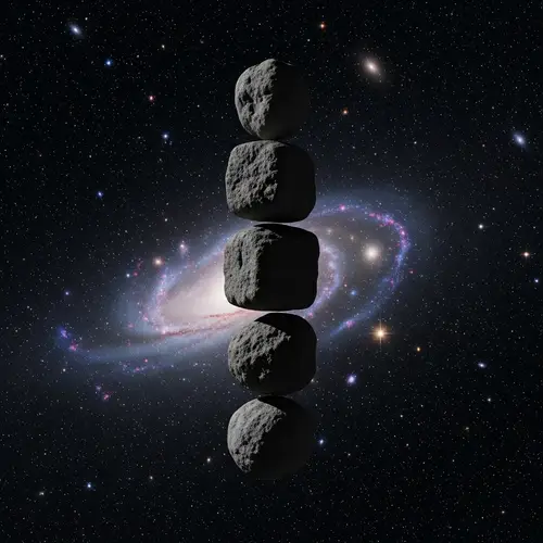 Floating Stone Blocks in Space | Mystery and Awe