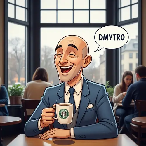 3D Cartoon of Dmytro: A Stylish Ukrainian Man