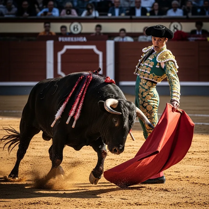 Bull Wins Against Bullfighter | Powerful Bullfighting Image
