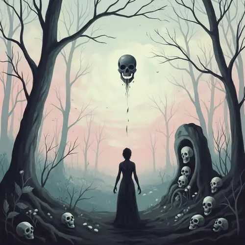 Mesmerizing Surrealist Landscape with Enigmatic Figure