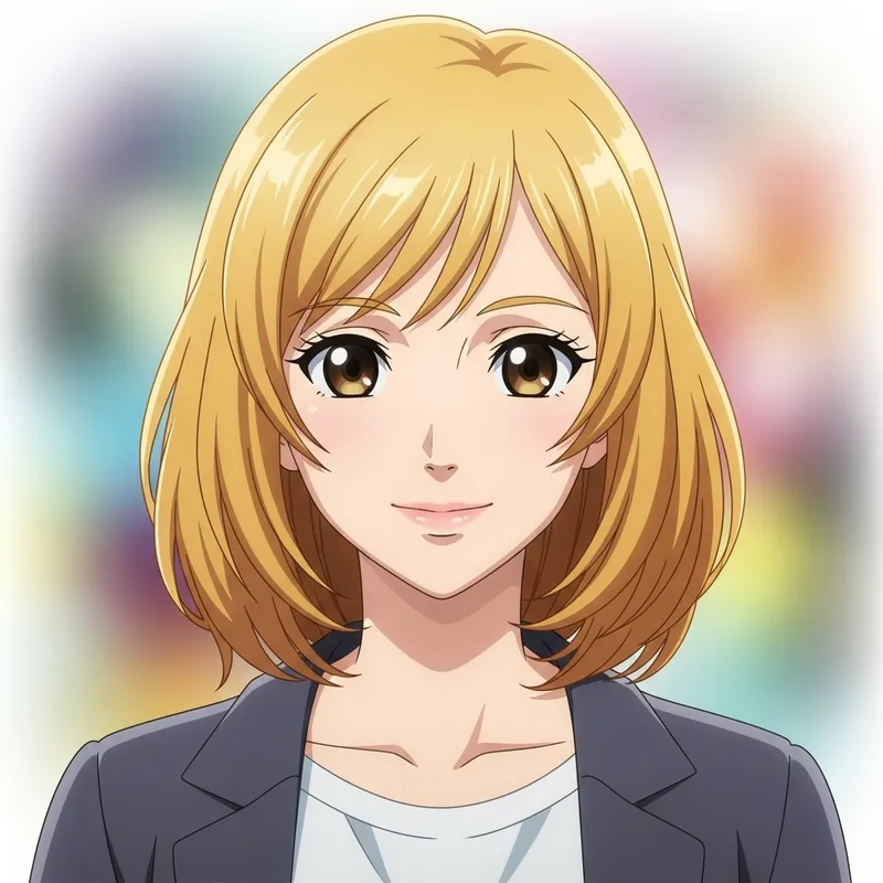 Waifu Blonde Anime Portrait | Stunning & Expressive