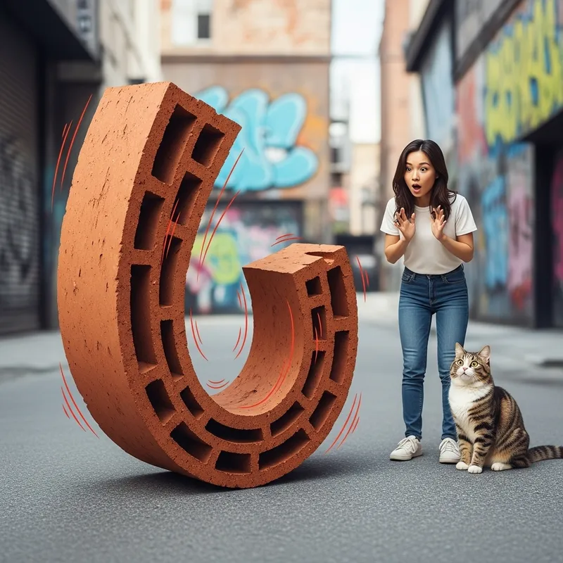 Elastic Red Brick | Curving Like a Gymnast