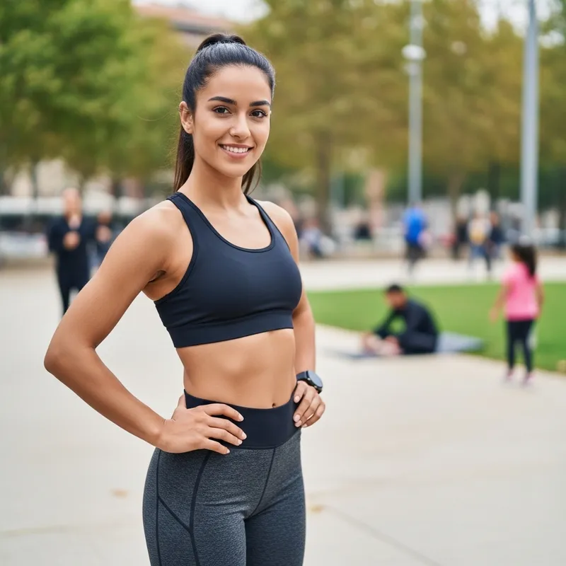 Sportive 20-Year-Old Woman with Beautiful Figure | Urban Active Lifestyle