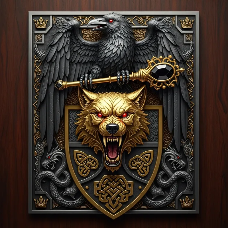 Nevosken Family Emblem - Nordic Inspired Luxury and Power