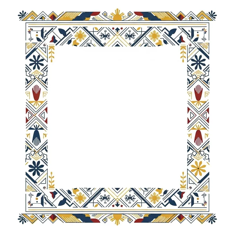 Proud Filipino Citizen Poster Border Design