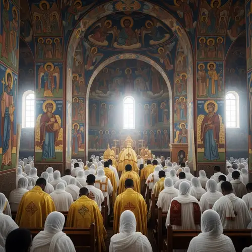 Ethiopian Orthodox Church Interior: Spiritual Atmosphere & Divine Artistry