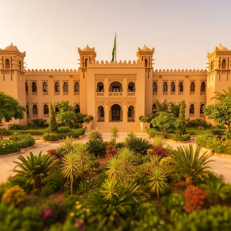 Embassy of Sudan: Miniature Effect and Traditional Architecture