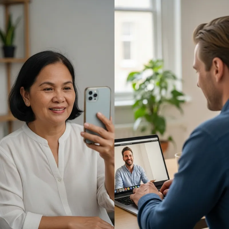 Heartwarming Connection: Filipino Woman & Dutch Boyfriend's Video Call