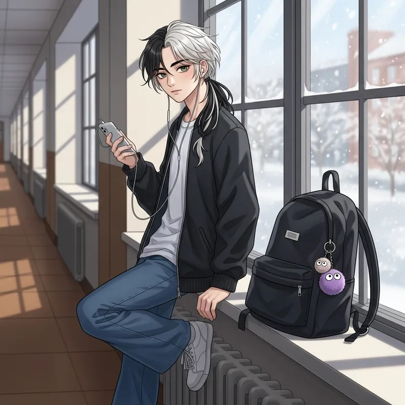 Unique Style of a Young Guy | School Life in Trend