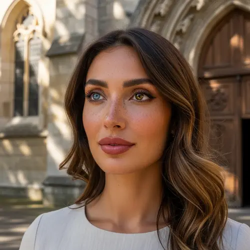 Portrait of Woman Outside Traditional Church | Paola de la Iglesia Mora
