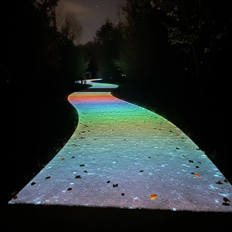 Glowing Concrete Pavement: Illuminate Your Path