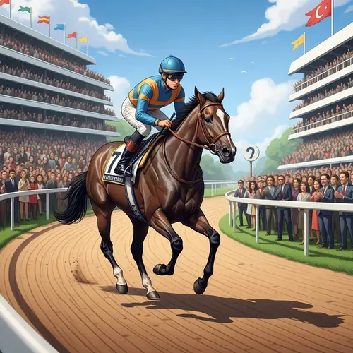 Scientific Illustration of Equestrian Athlete