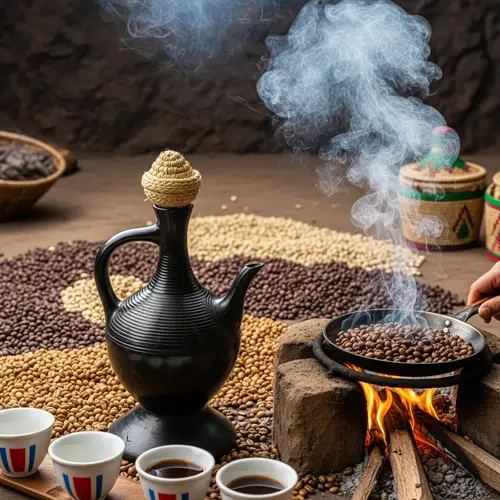 Ethiopian Coffee Making Process: Buna Tradition