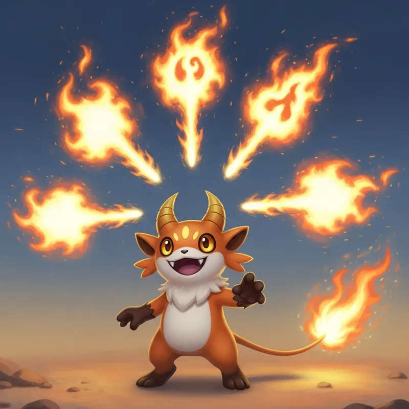 Pyrokinetic Display: Enchanting Flame Shapes by 파이리