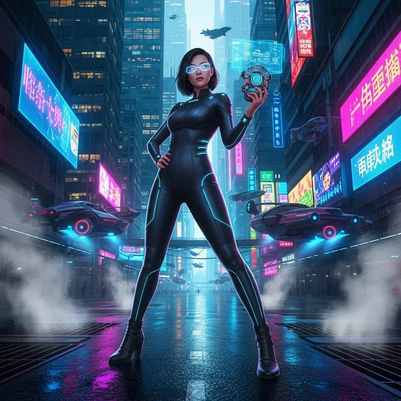 Futuristic Cyberpunk Consultant: A Digital Vision Futuristic Cyberpunk Consultant: A Digital Vision