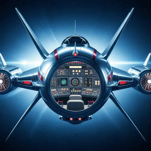 Retro Futuristic Spaceship Art from the 1950s