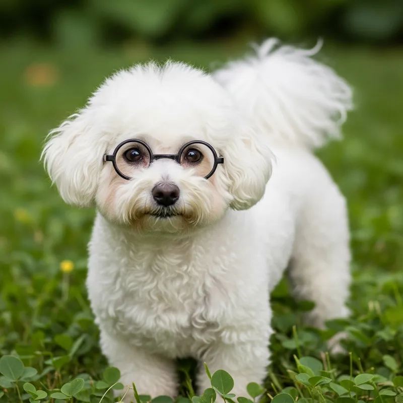 Adorable Bichon Frise with Cheerful Expression