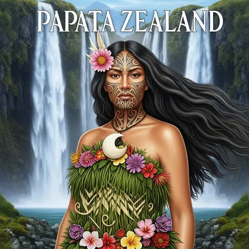 Papatūānuku: Māori Earth Mother Digital Painting