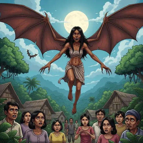 Philippine Folklore Aswang: Mythical Creature in Flight