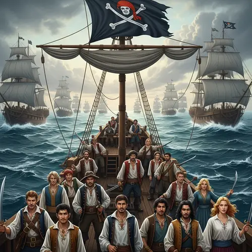 Epic Pirate Ship vs. Flotilla: A Nautical Showdown
