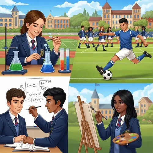 Diverse Junior High School Life | Engaging Classes, Sports, Science