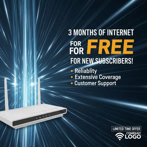 3 Months of Internet for FREE - Sign Up Now!