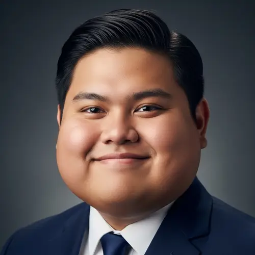Filipino Male with Big Cheeks - Portrait of Charm and Amiability