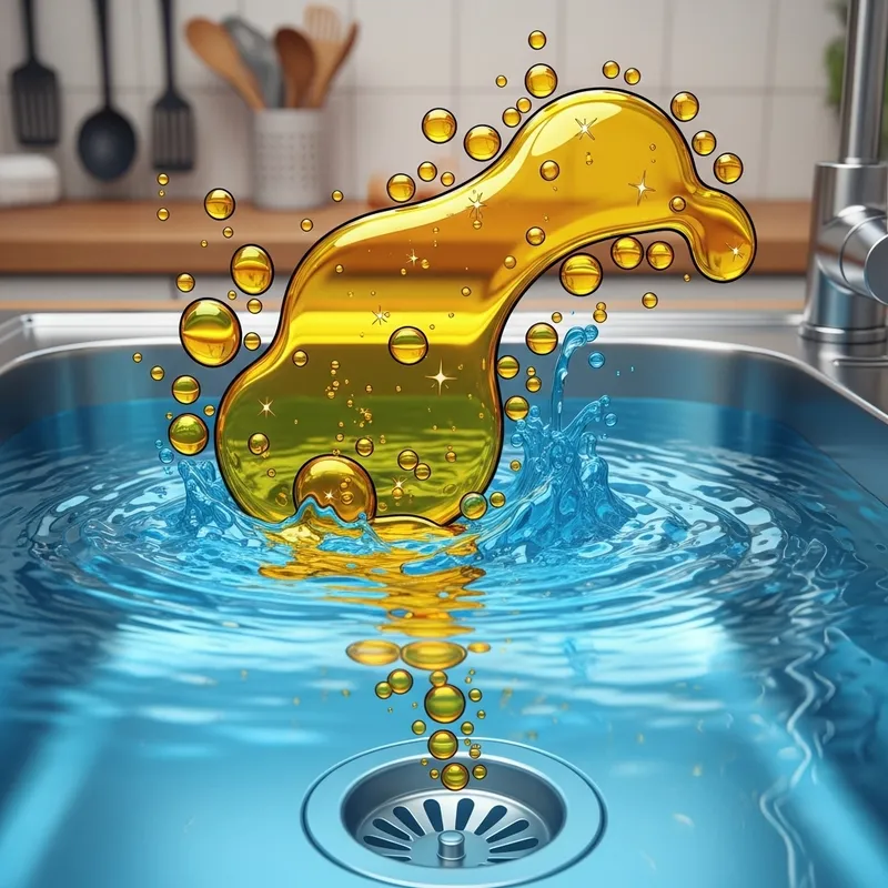 Vibrant Kitchen Oil-Water Mix Animation