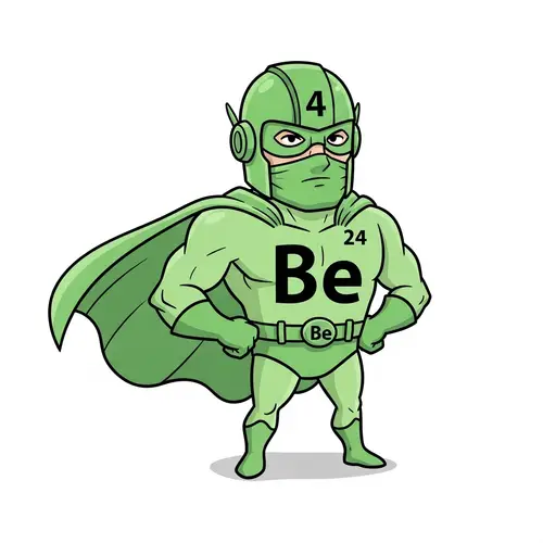 Beryllium Cartoon Superhero - Lightweight & Powerful