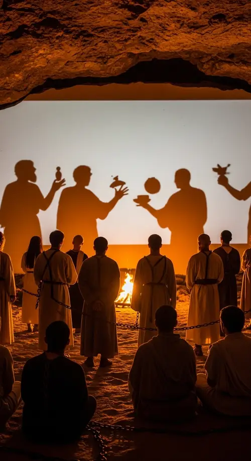 Plato's Allegory of the Cave Depicted in 10:16 Photograph