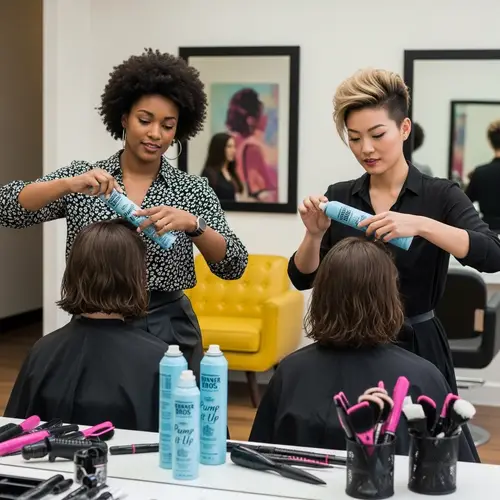 Creative Hair Beauticians Using Bronner Bros Products