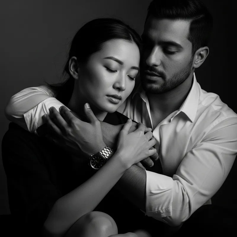 Serene and Intimate Black and White Boudoir Photography | Capturing Emotional Moments