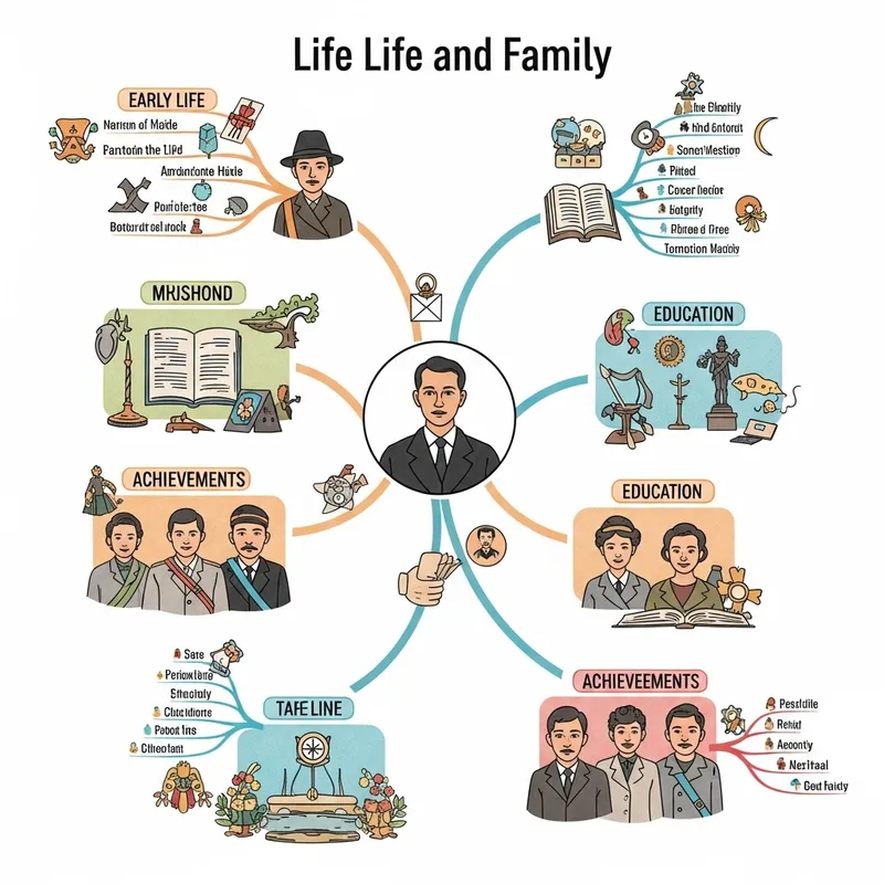 Jose Rizal's Life: Mind Map of a Notable 19th Century Figure