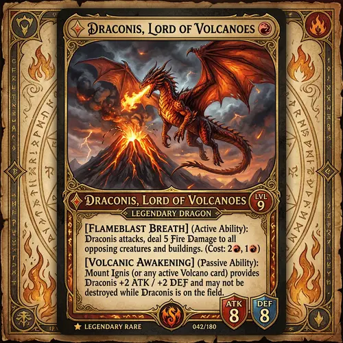 Fantasy Trading Card Game - Detailed and Enchanted Collectible Card